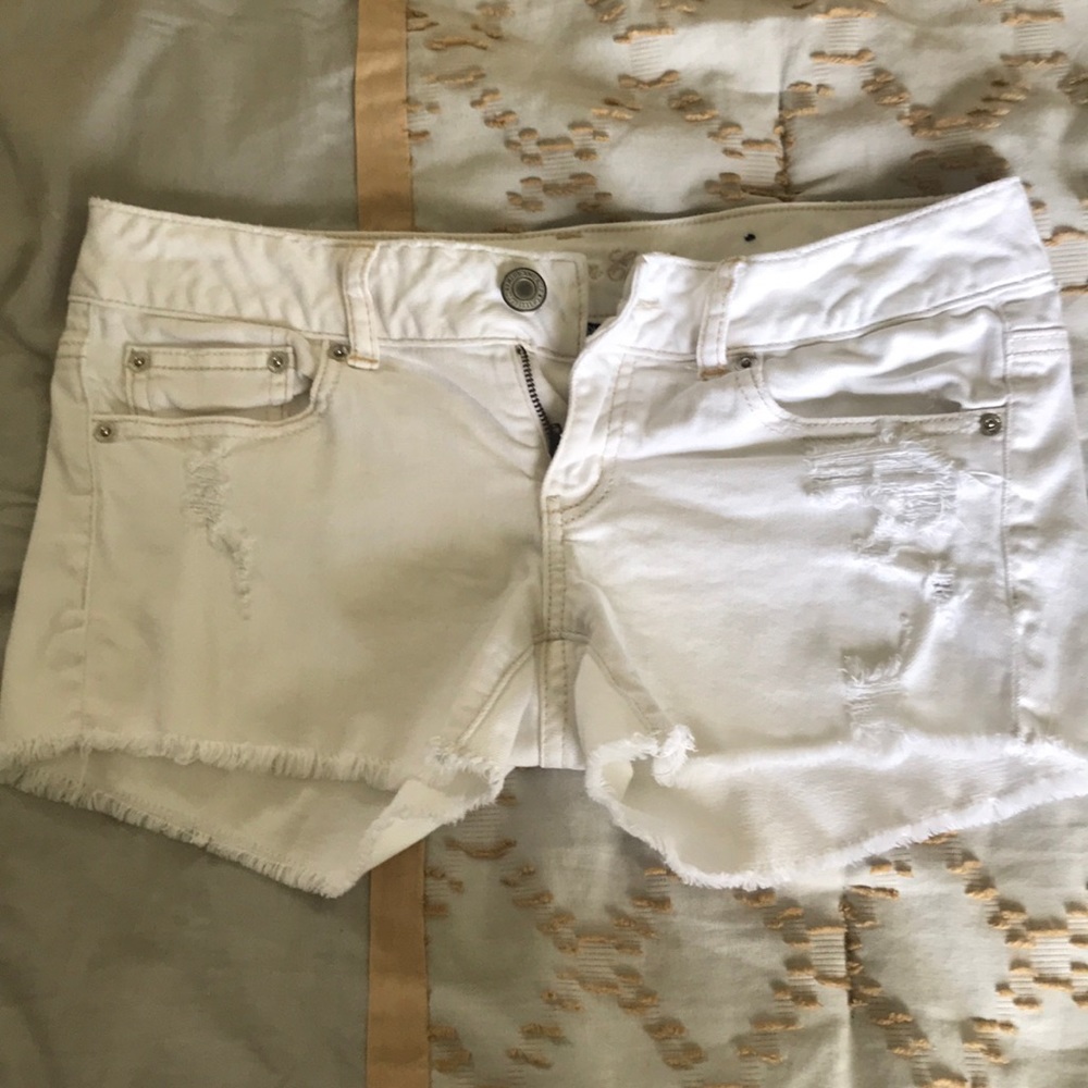 American Eagle White Shorts